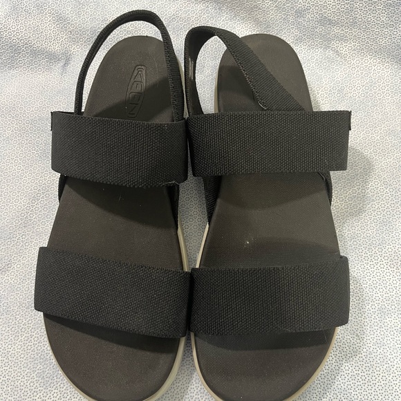Keen Black Strap Sandals - Picture 1 of 8